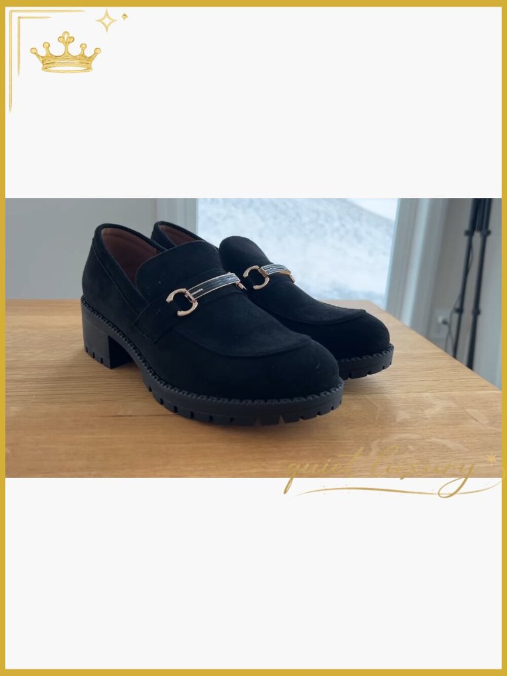 Chunky Platform Loafers Suede Penny Loafer Casual Slip On Dress Shoes Comfort - Picture 7 of 7